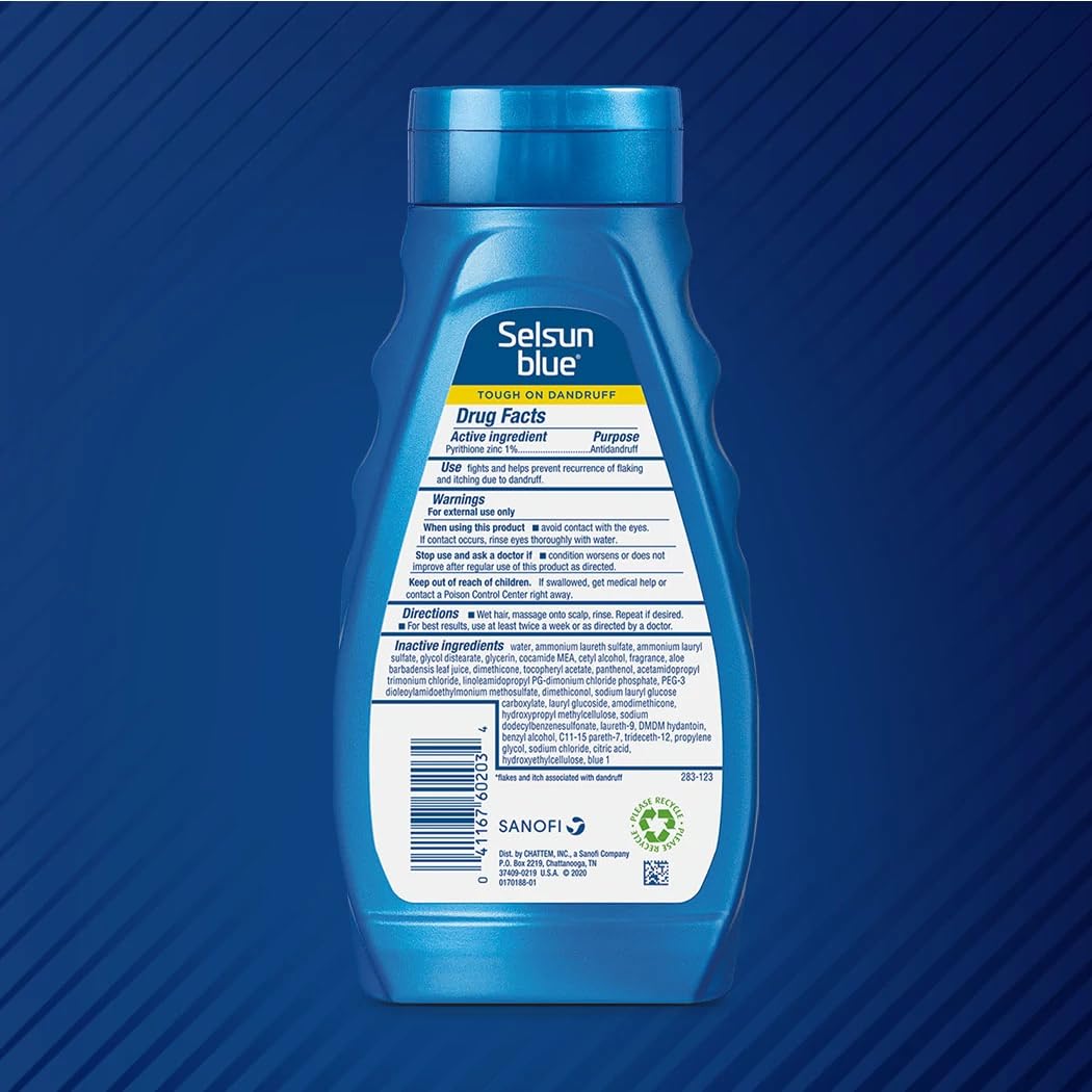 Selsun Blue in bathroom setting showing convenient everyday use benefit