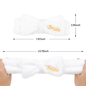 Semato gold "Bride" embroidery detail showing clear identification