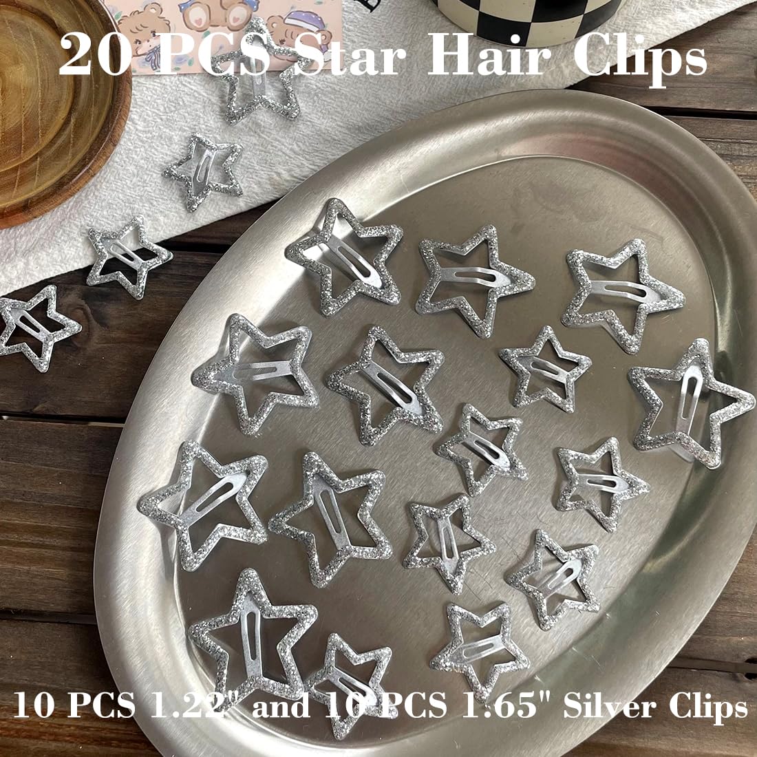 Seneeel clips worn in a half-up hairstyle adding decorative shine