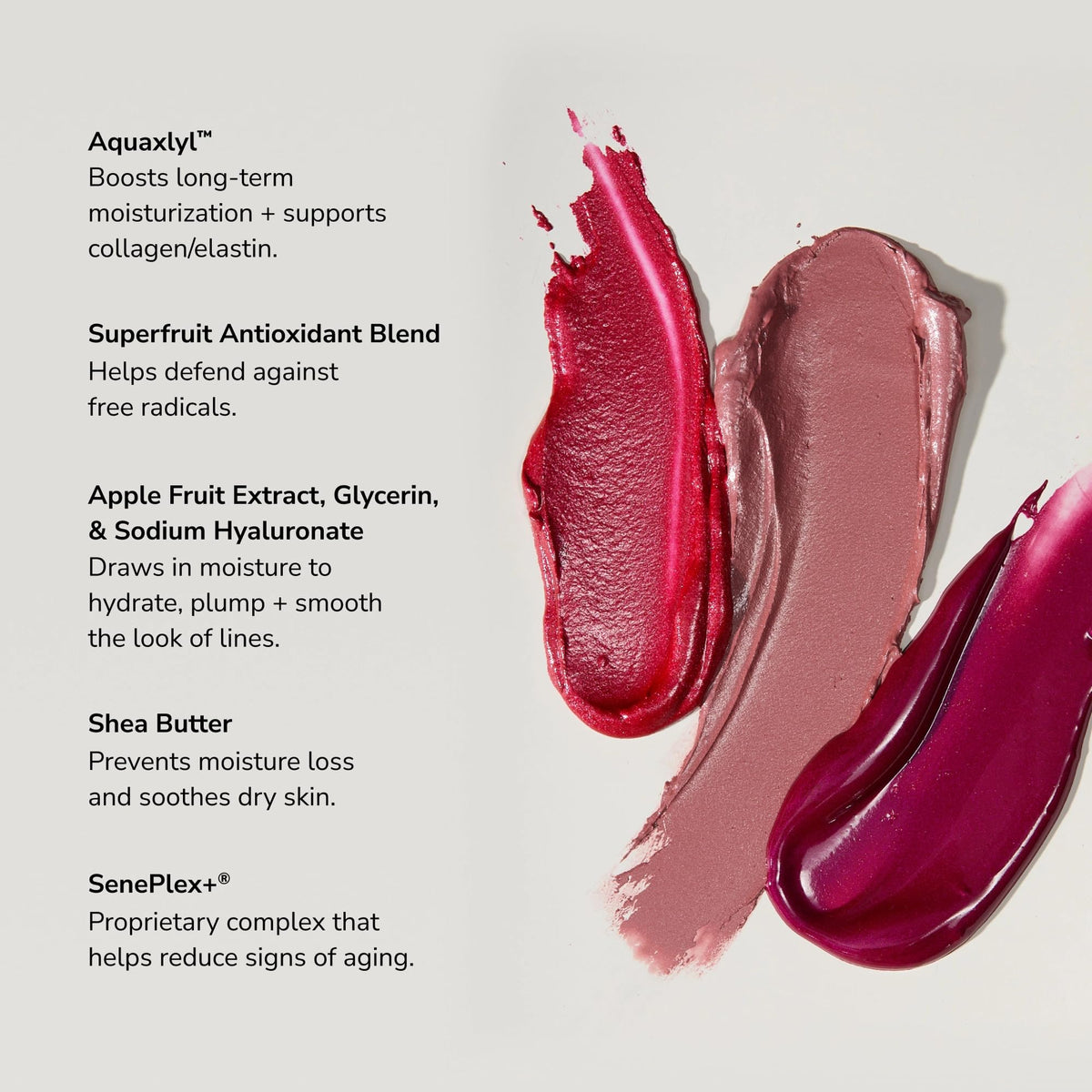SeneGence LipSense arm swatch of On Pointe Pink showing intensity and true color