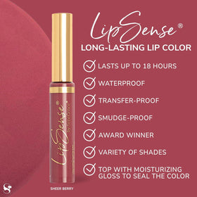 SeneGence LipSense arm swatches showing multiple shades for color choice