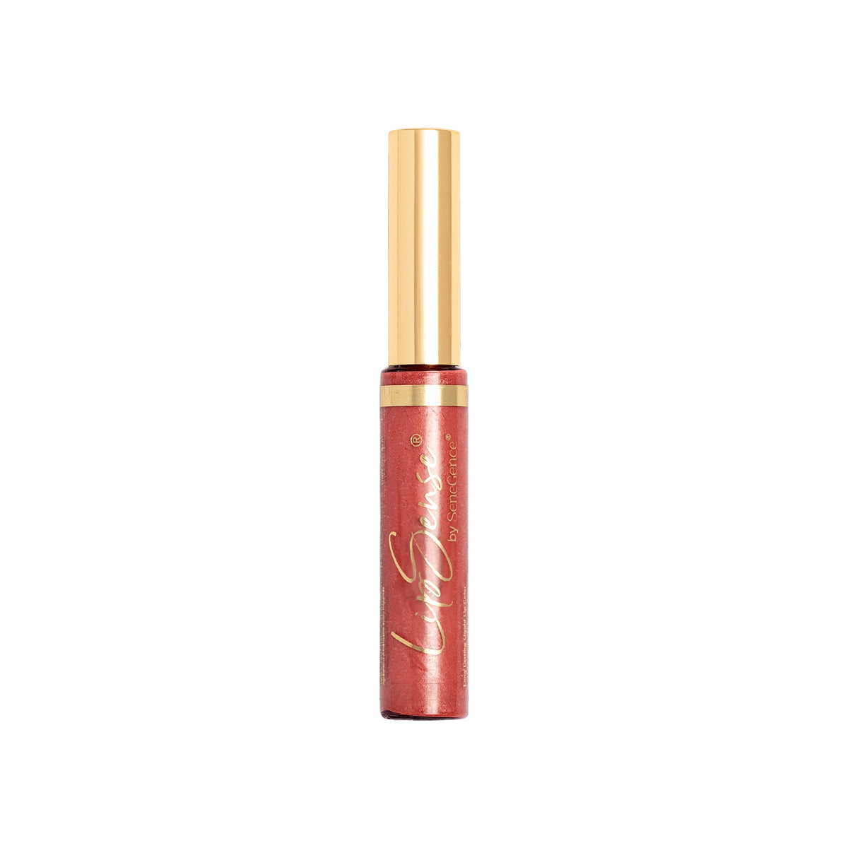 SeneGence LipSense front packaging showing bottle and label, long-lasting color benefit