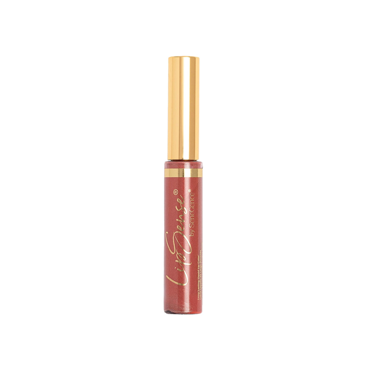 SeneGence LipSense front packaging showing shade label and bottle, long-lasting benefit