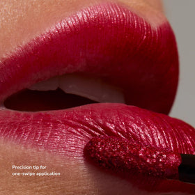 SeneGence LipSense on model wearing On Pointe Pink for long-lasting confident look