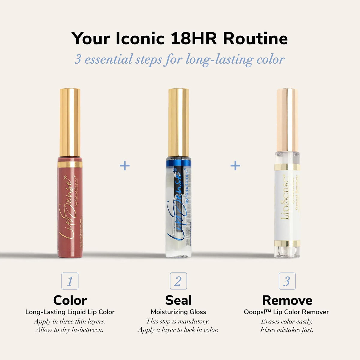 SeneGence LipSense worn by model for bold evening makeup