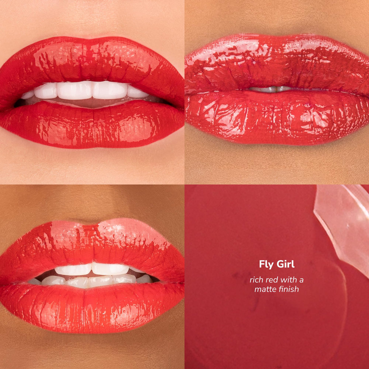 SeneGence LipSense texture swatches demonstrating finish variety