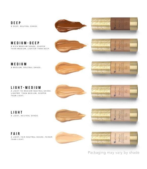 SeneGence MakeSense before and after demonstrating subtle coverage benefit