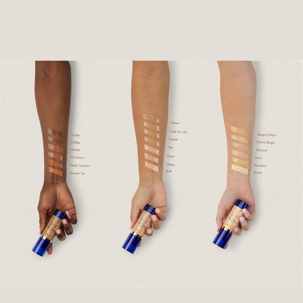 SeneGence texture swirl of foundation highlighting smooth, blendable consistency benefit