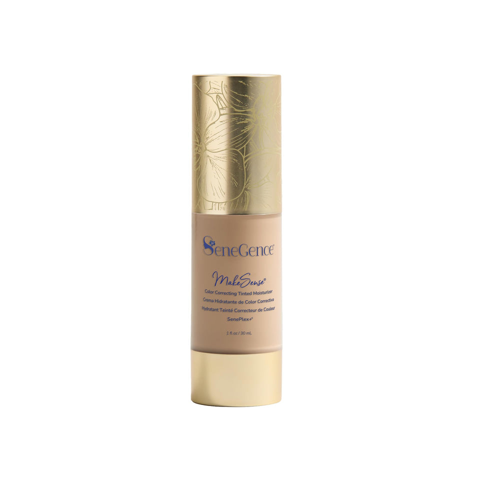 SeneGence MakeSense front packaging showing product and key benefits