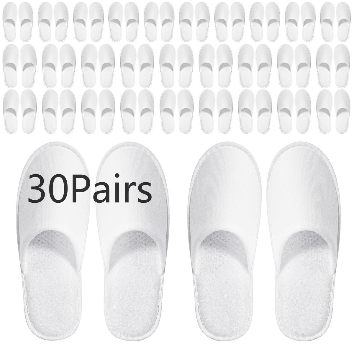 SENJUNSAFE front-packaging showing 30 pairs, quick guest supply