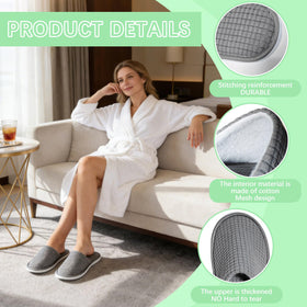 senjunsafe slippers on tiled bathroom floor demonstrating non-slip safety