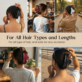 SENMAY used in half-up hairstyle demonstrating comfortable hold