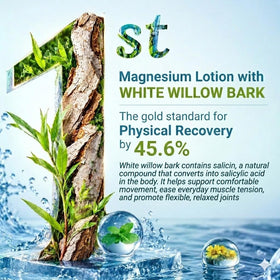 Senotori texture close-up displaying creamy magnesium lotion consistency and quick absorption