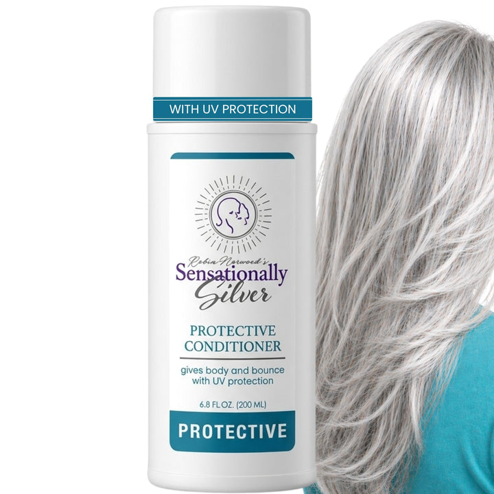 Robin Norwood's Sensationally Silver front packaging showing premium conditioner benefit