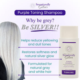 Robin Norwood's Sensationally Silver creamy purple pour highlighting concentrated texture