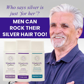 Robin Norwood's Sensationally Silver creamy foam texture showing gentle lather