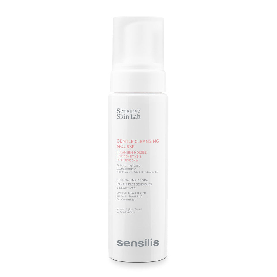 Sensilis front packaging showing cleanser and clear product identity for gentle cleansing