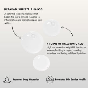 Senté serum being applied to hand, showing quick absorption and immediate comfort