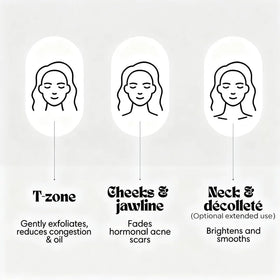 Seora Beauty before and after swatch demonstrating tone evening and visible spot reduction
