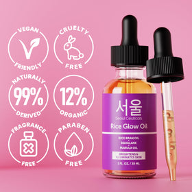 SeoulCeuticals applying oil on face for instant hydration and luminous finish