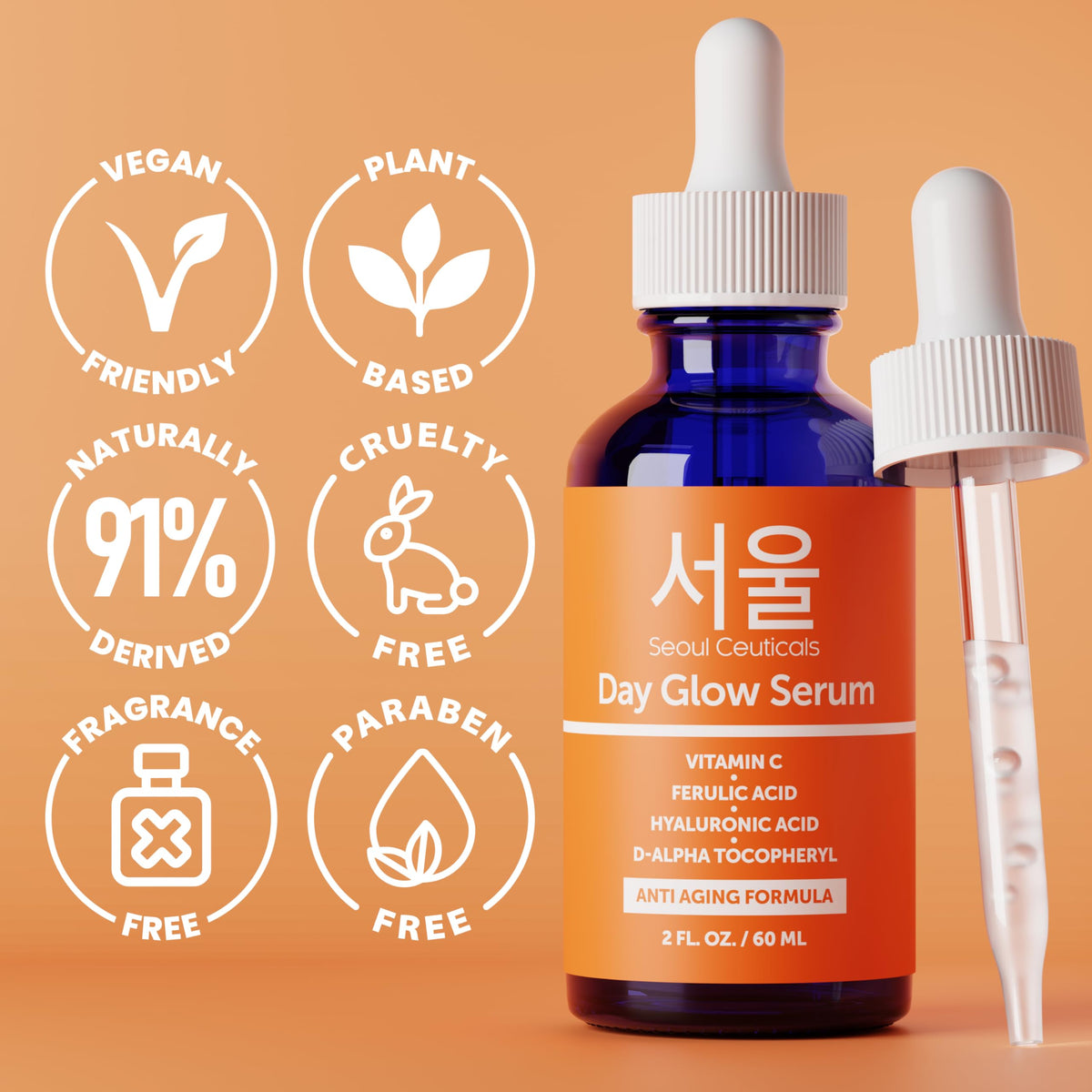 SeoulCeuticals application on skin demonstrating absorption and smooth finish