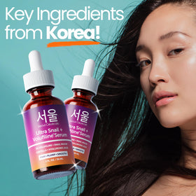 SeoulCeuticals illustrative before and after graphics showing fuller look