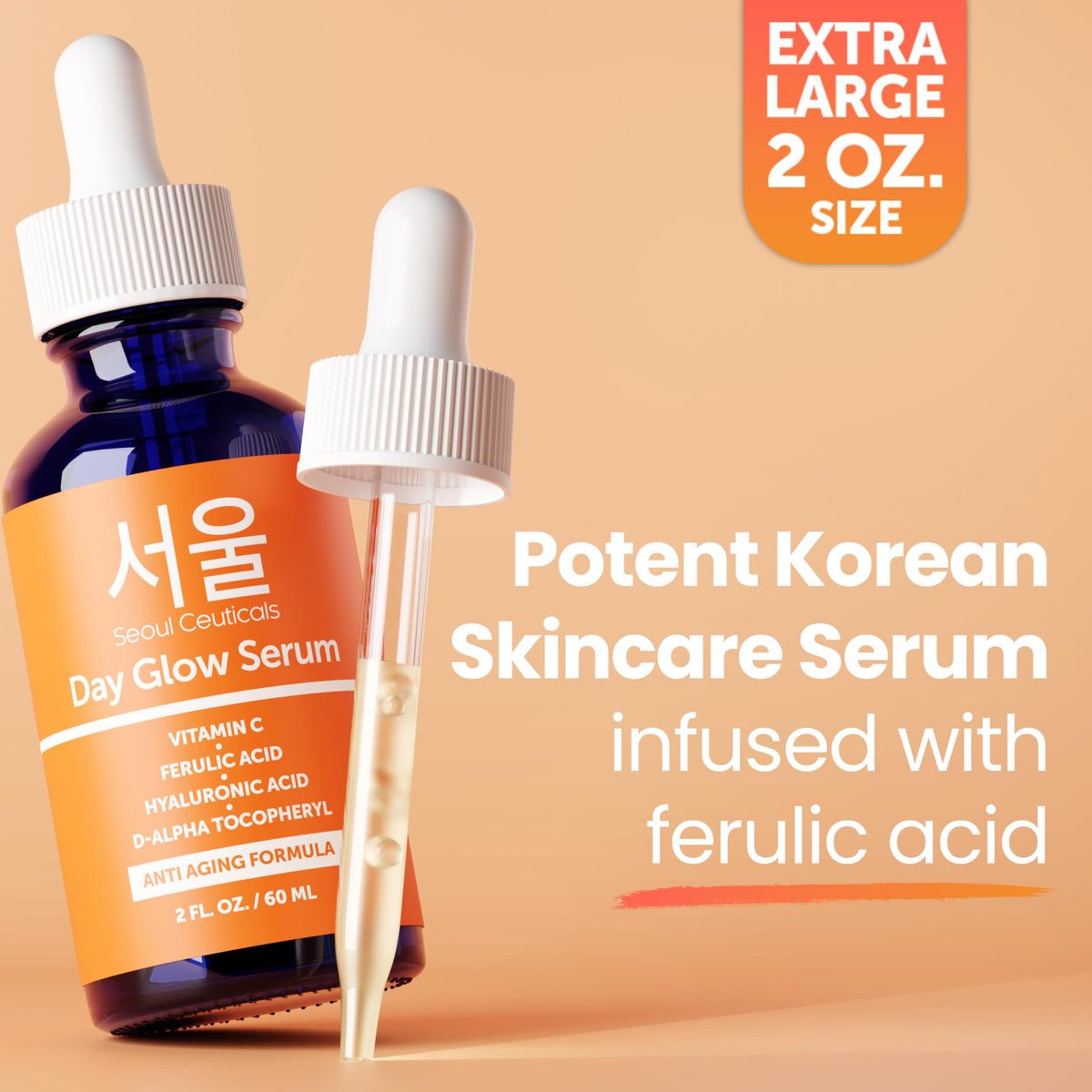 SeoulCeuticals bottle on bathroom counter suggesting inclusion in morning routine