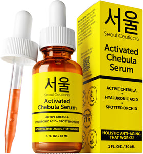 SeoulCeuticals front packaging showing bottle and box, communicates premium K‑Beauty benefit