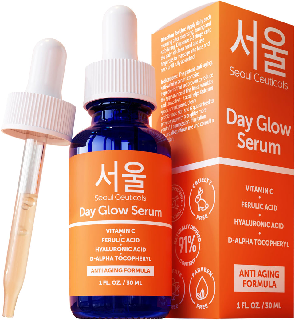 SeoulCeuticals front bottle view showing sleek packaging and professional benefits