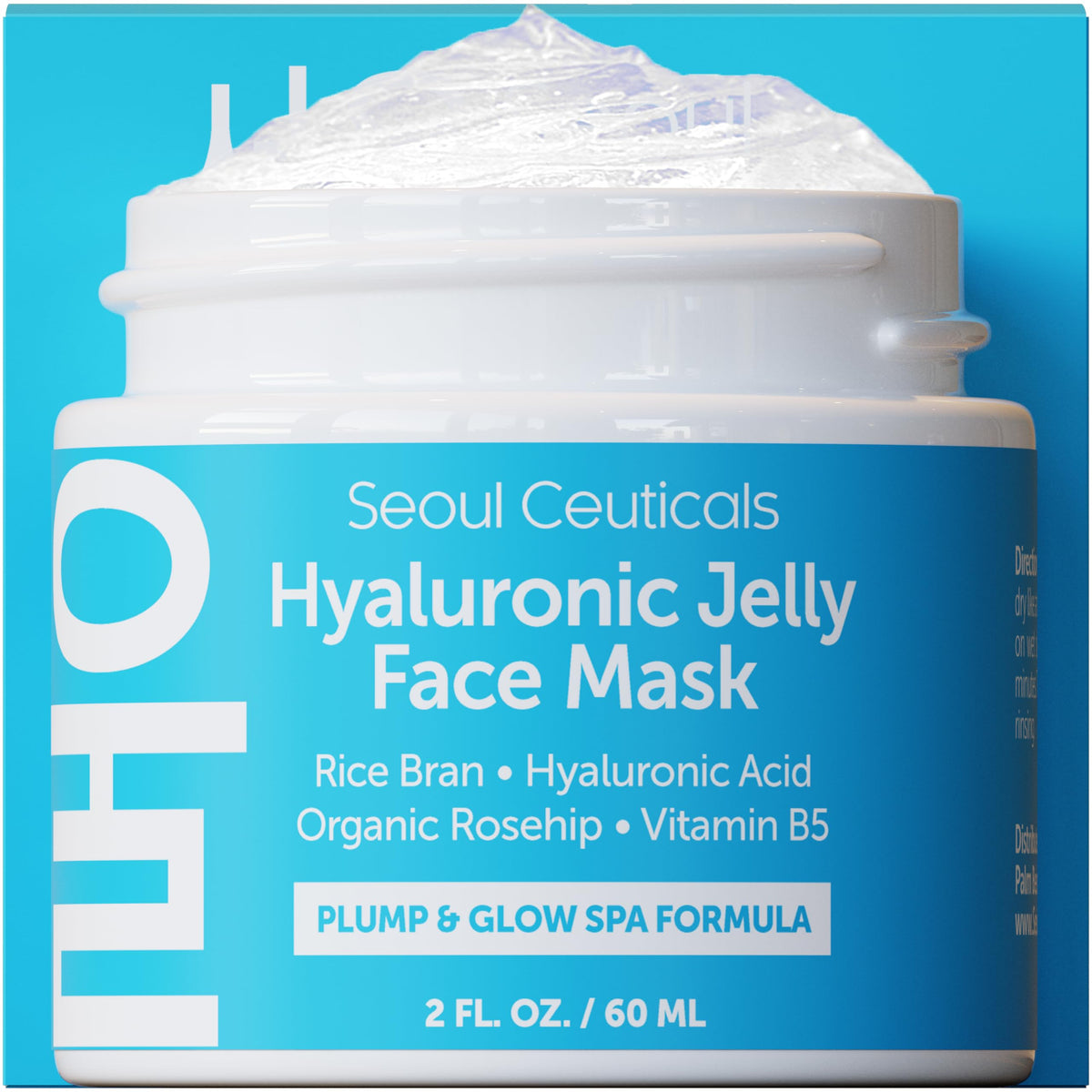 SeoulCeuticals front packaging showing hyaluronic jelly mask benefits