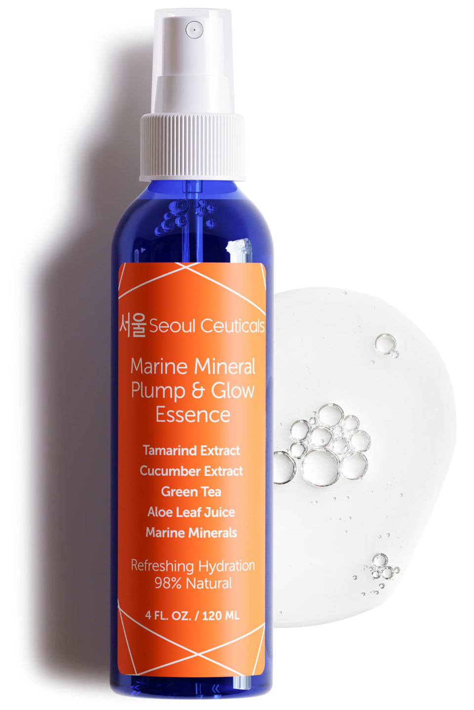 SeoulCeuticals front packaging showing bottle and benefits