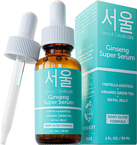 SeoulCeuticals front packaging showing serum bottle and benefits