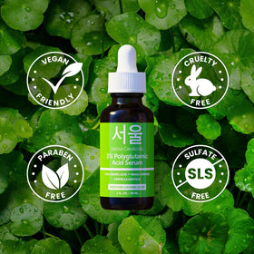 SeoulCeuticals label closeup showing ingredient list and organic certification details