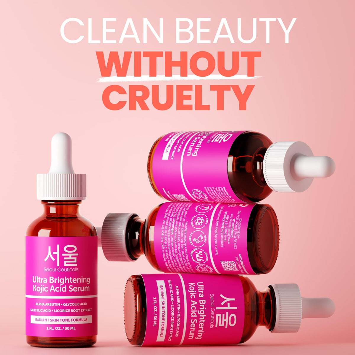SeoulCeuticals label close-up with ingredient list for transparency and ingredient awareness