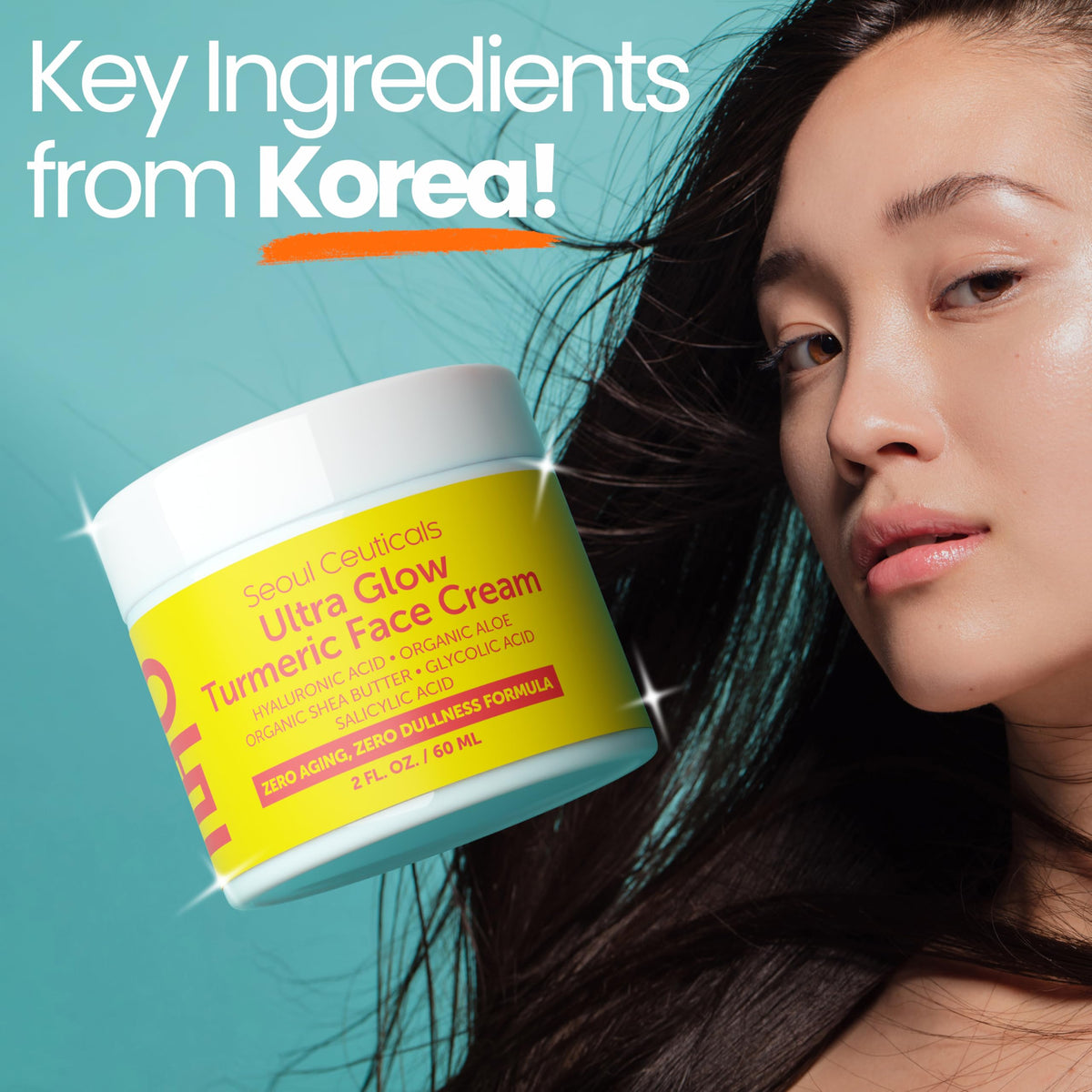 SeoulCeuticals on bathroom shelf as part of nighttime skincare routine