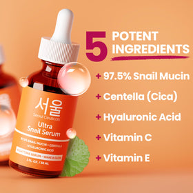 SeoulCeuticals serum texture drop on skin, showing lightweight gel consistency for quick absorption
