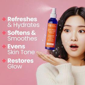 SeoulCeuticals spray nozzle dispensing fine mist for instant hydration