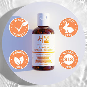 SeoulCeuticals on bathroom counter showing integration into daily routine