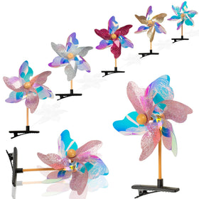 Sepco front packaging showing 30 sequin pinwheel hairpins and colorful assortment benefits versatility