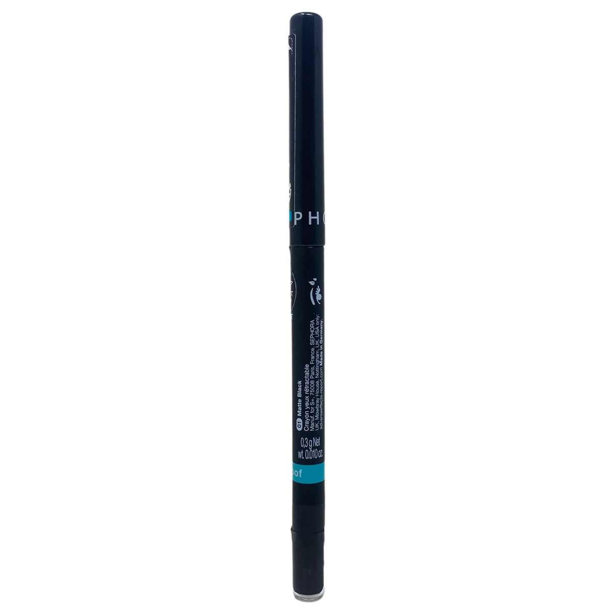 SEPHORA Collection eyeliner close-up of tip and smudger demonstrating precise application