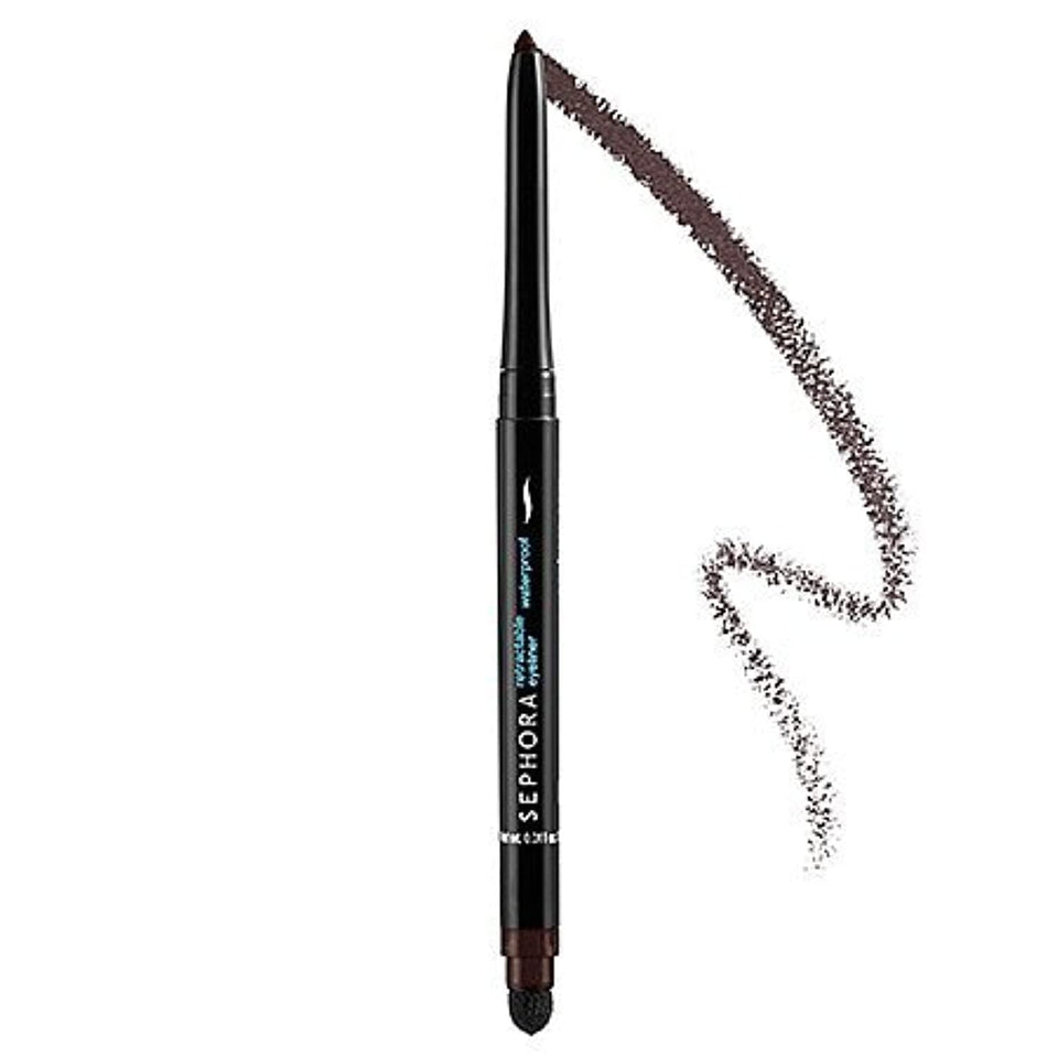 SEPHORA COLLECTION front packaging showing retractable eyeliner and cap for travel convenience
