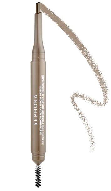 SEPHORA Insta-Brow pencil front view shows shade and precise tip for natural shaping