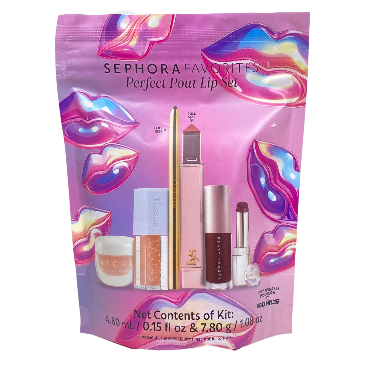 SEPHORA hand holding the kit to show scale and travel-friendly convenience benefit