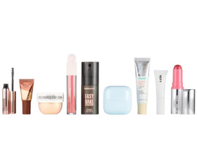SEPHORA kit products laid out highlighting included brands and travel convenience