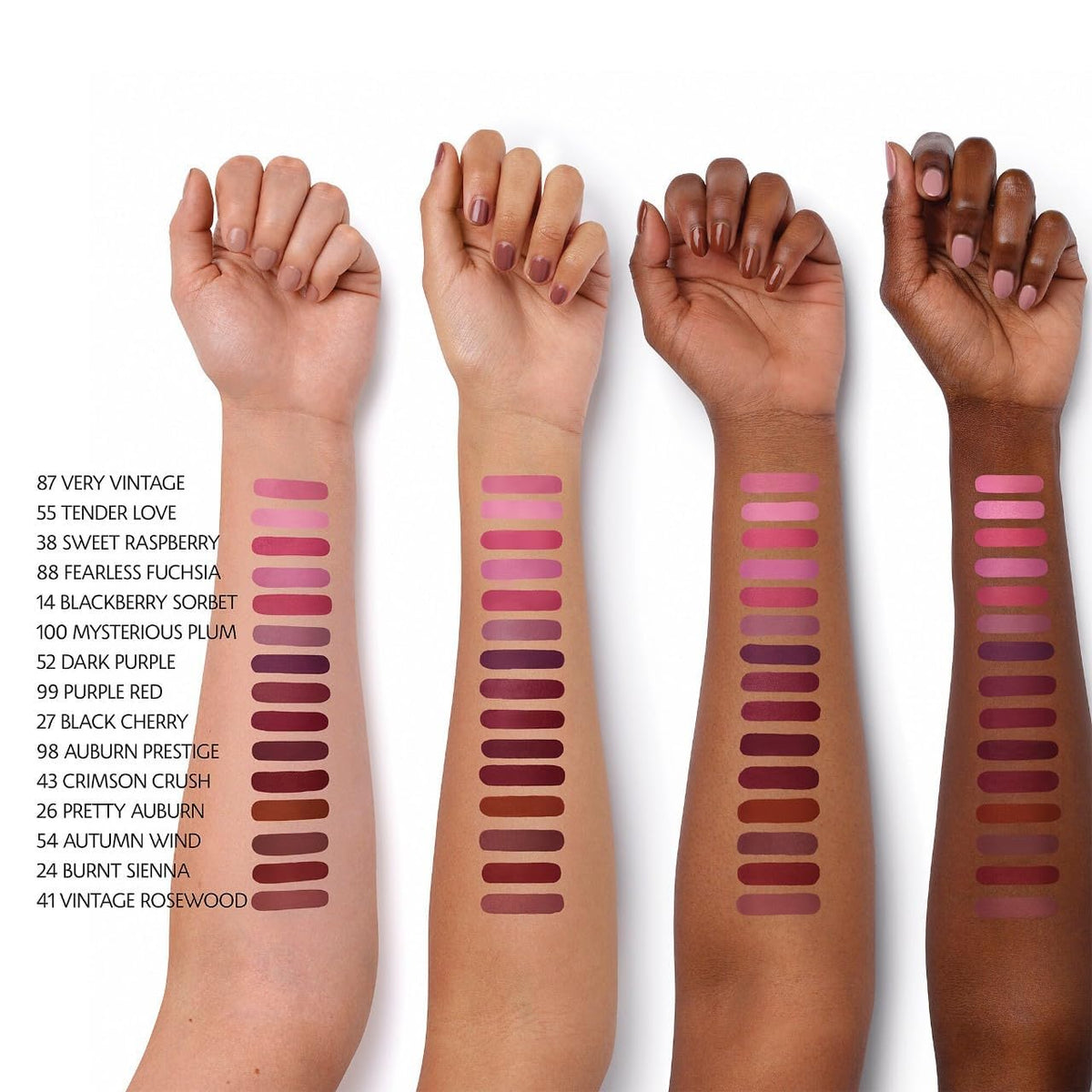 SEPHORA lip swatch lifestyle shot showing Vintage Rosewood enhancing natural lips