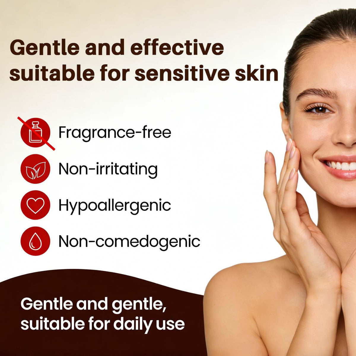 Serabel lip application detail showing gentle care and lasting protection