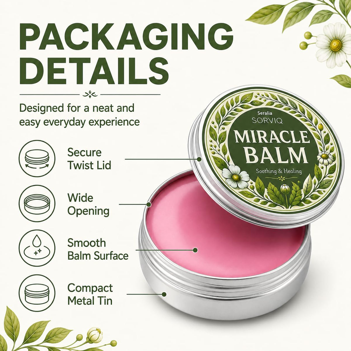 Seralia Sorviq inside a bag in lifestyle scene offering on-the-go skin comfort