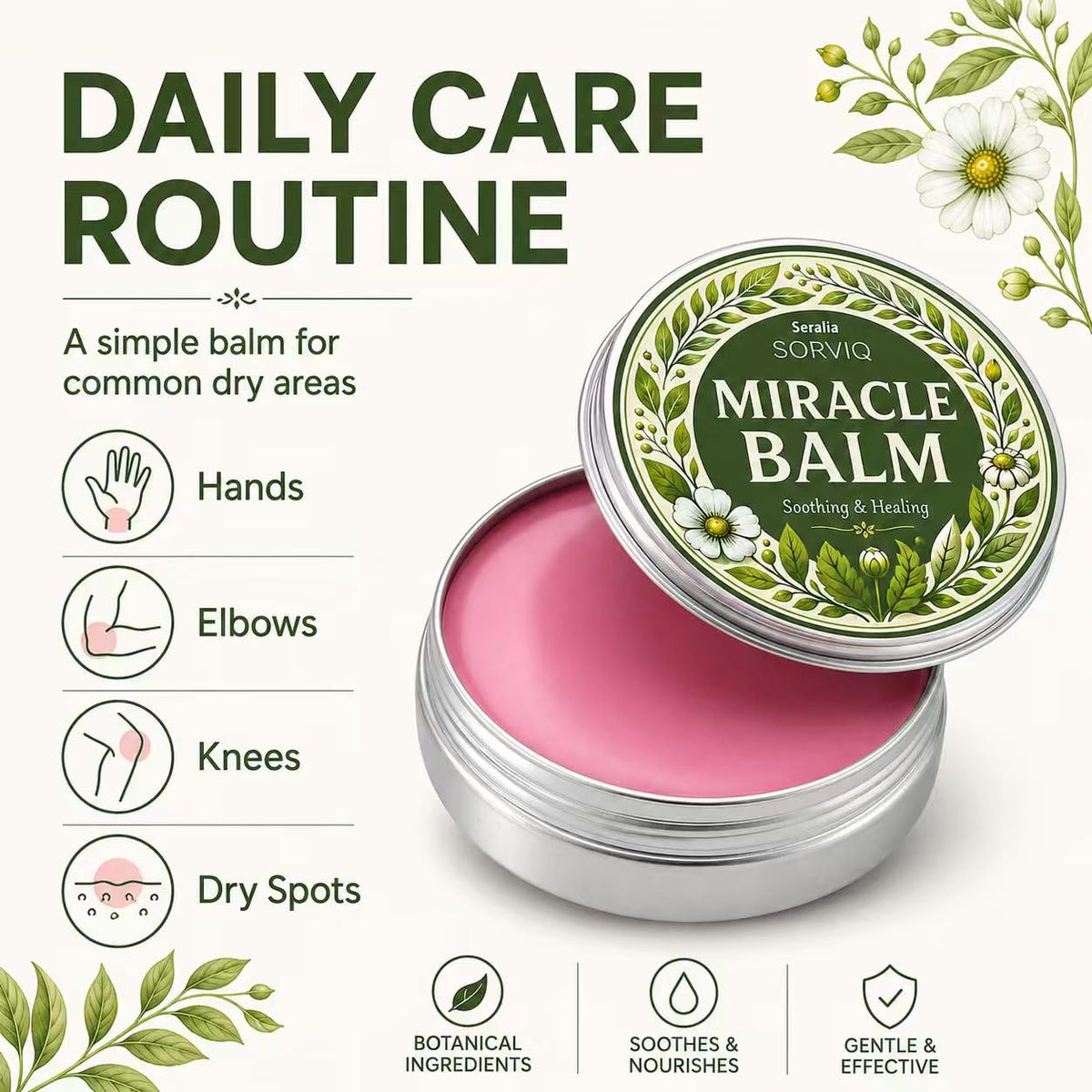 Seralia Sorviq open texture close-up showing smooth balm that melts on skin