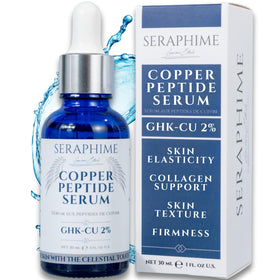 Seraphime front bottle showing product branding and size benefits hydration