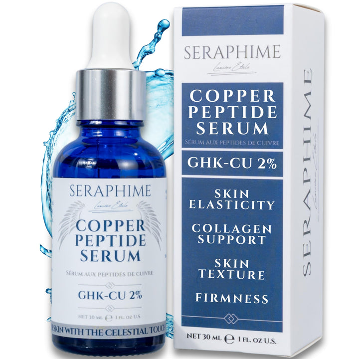 Seraphime front bottle showing product branding and size benefits hydration